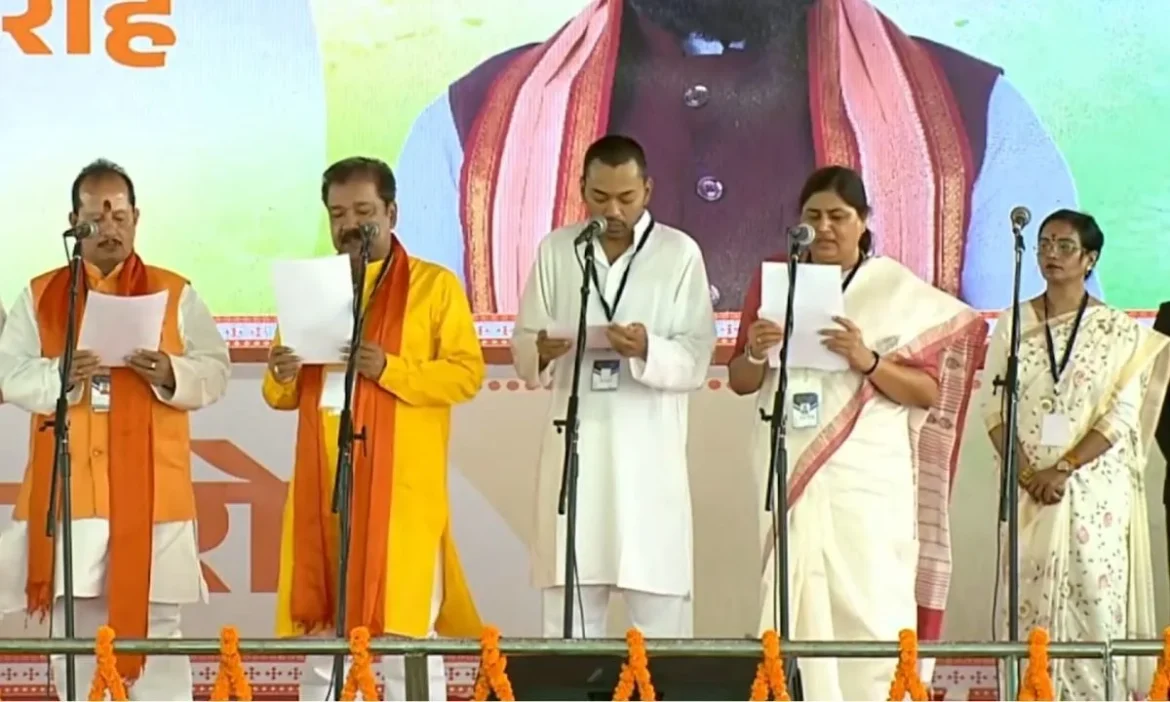 32 Ministers Including Nishant Kumar Take Oath Bihar