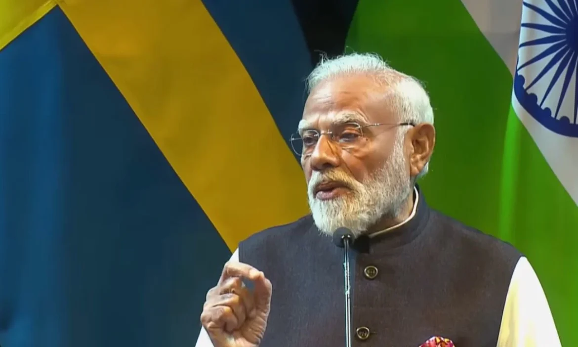 PM Modi in Sweden