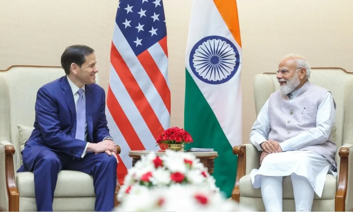 PM Modi Meets US Secretary State Marco Rubio