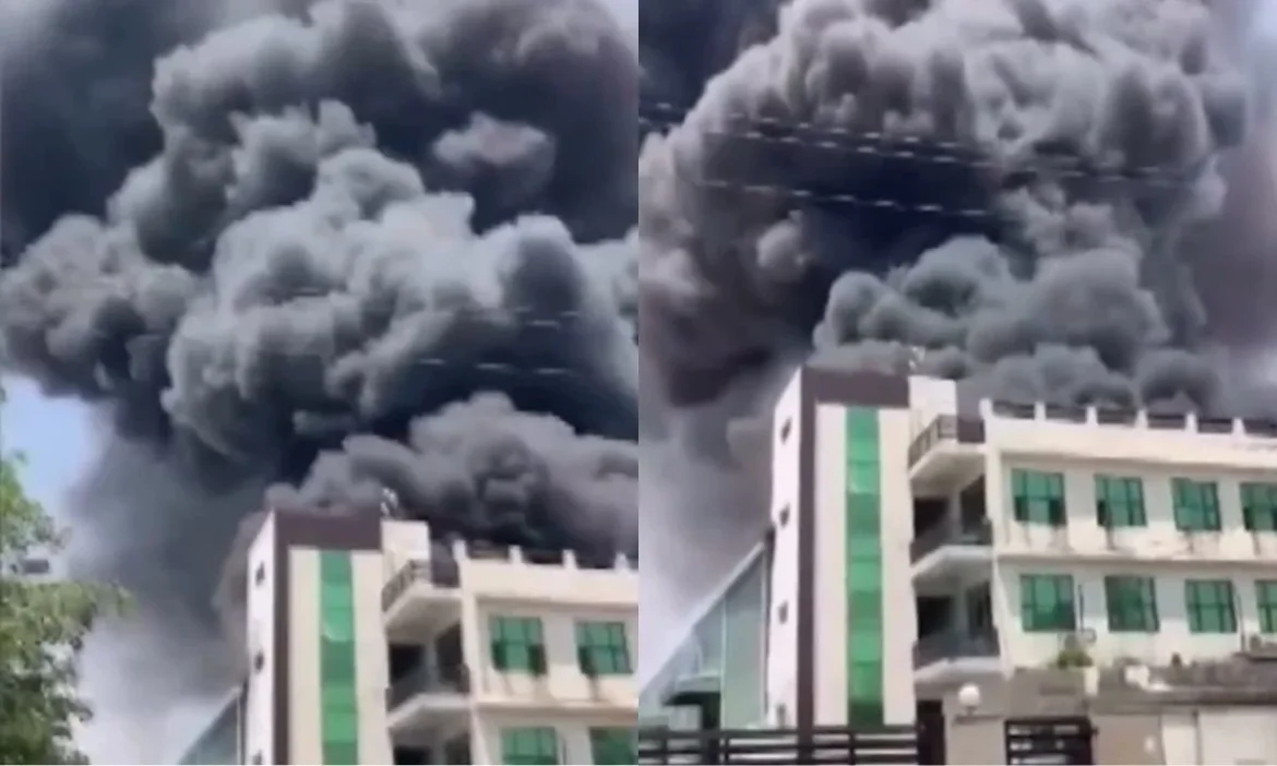 Massive Fire Jorasi Warehouse Nuh Haryana