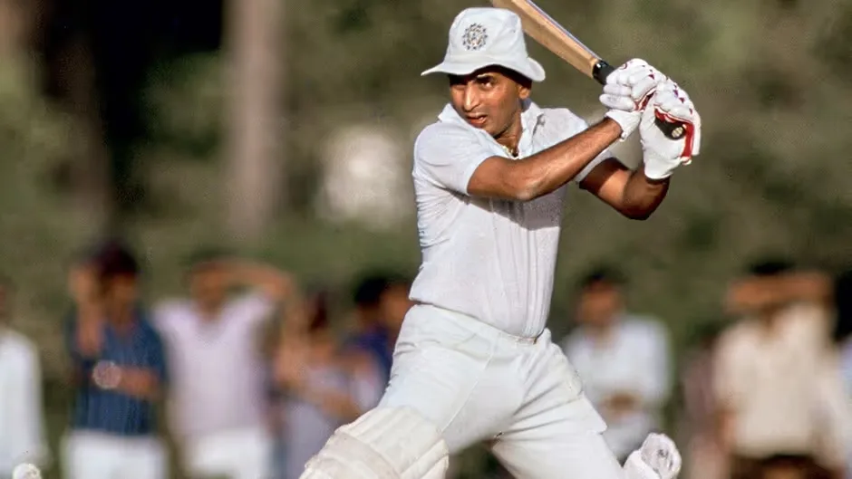 Pakistani cricketer Javed Miandad