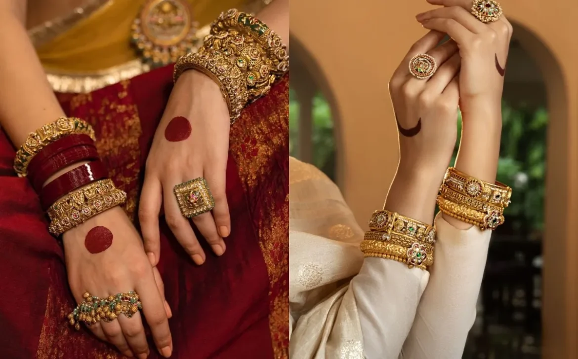 Gold Bangles के ये 6 लेटेस्ट डिज़ाइन बना देंगे आपके हाथों को और खूबसूरत, हर लुक में एड करेंगे रॉयल टच