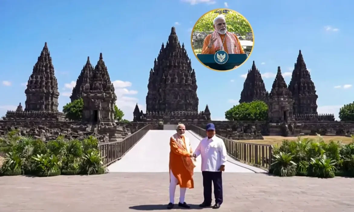 PM Modi at Prambanan Temple