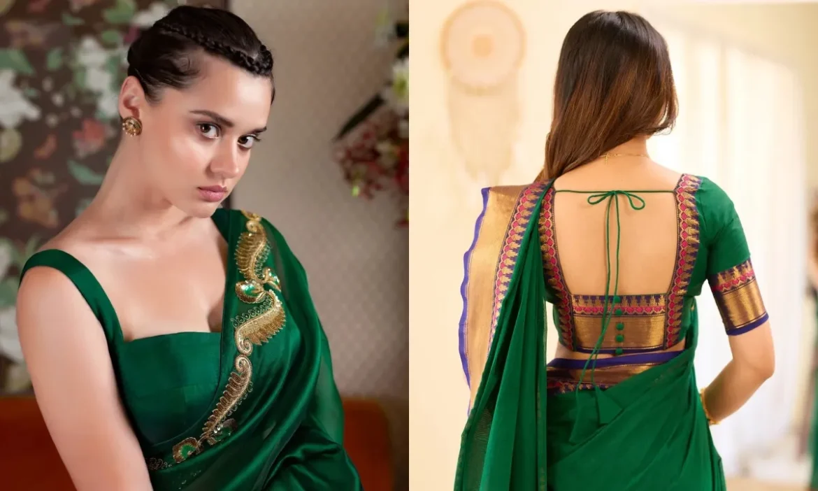 सावन में दिखना है सबसे सुंदर? ट्राई करें Green Blouse के ये 6 फ्रंट और बैक डिज़ाइन, हर साड़ी लगेगी खास