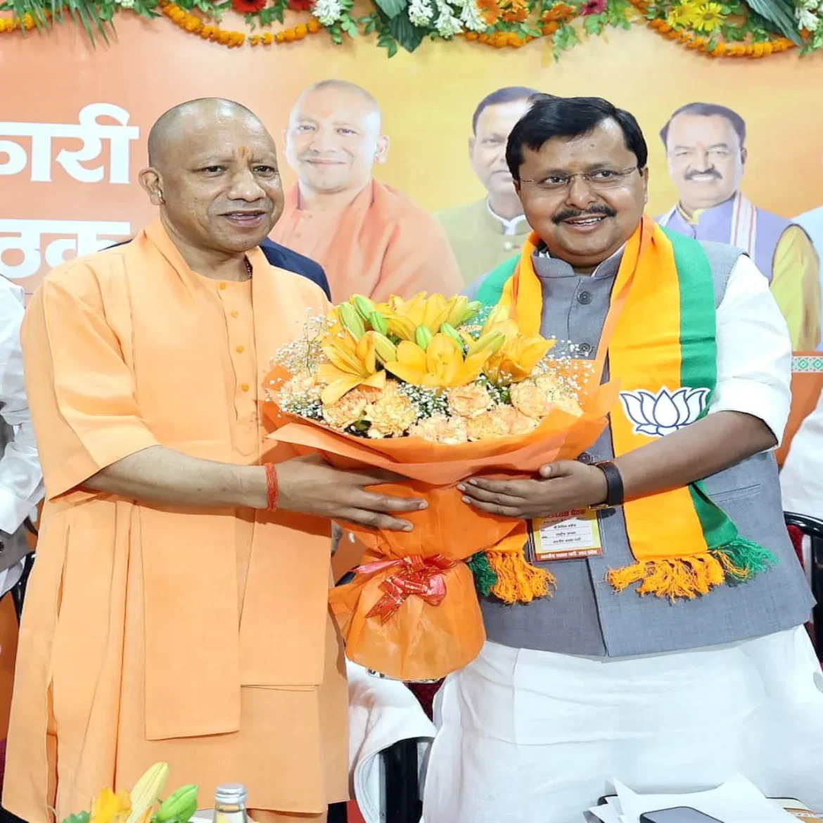 Nitin Nabin in Lucknow