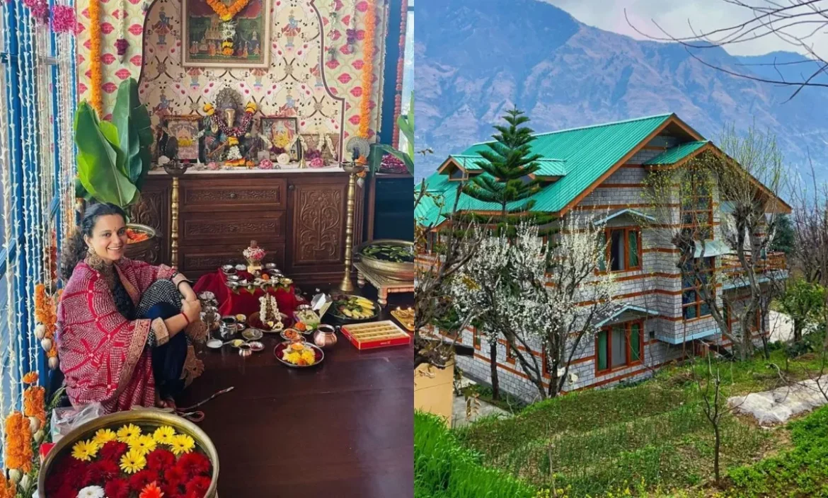 पहाड़ों के बीच बना Kangana Ranaut का ड्रीम होम, जहां हिमाचली परंपरा और मॉडर्न लग्जरी का दिखता है खूबसूरत संगम