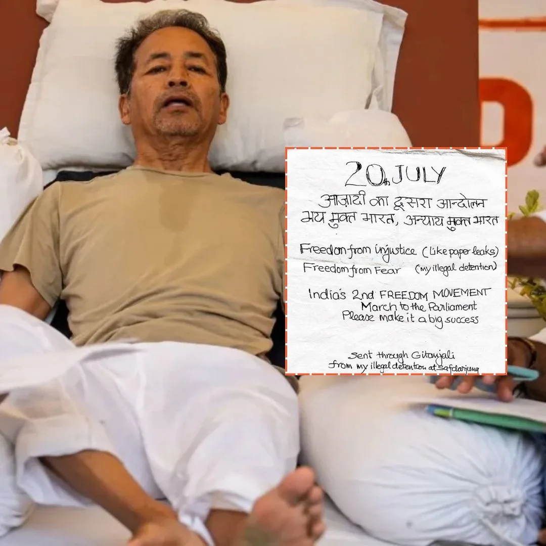 Sonam Wangchuk Letter