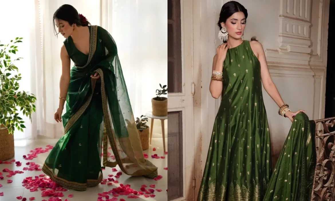 Hariyali Teej पर दिखेंगी सबसे खूबसूरत, ग्रीन आउटफिट्स के ये ट्रेंडी आइडियाज जीत लेंगे आपका दिल