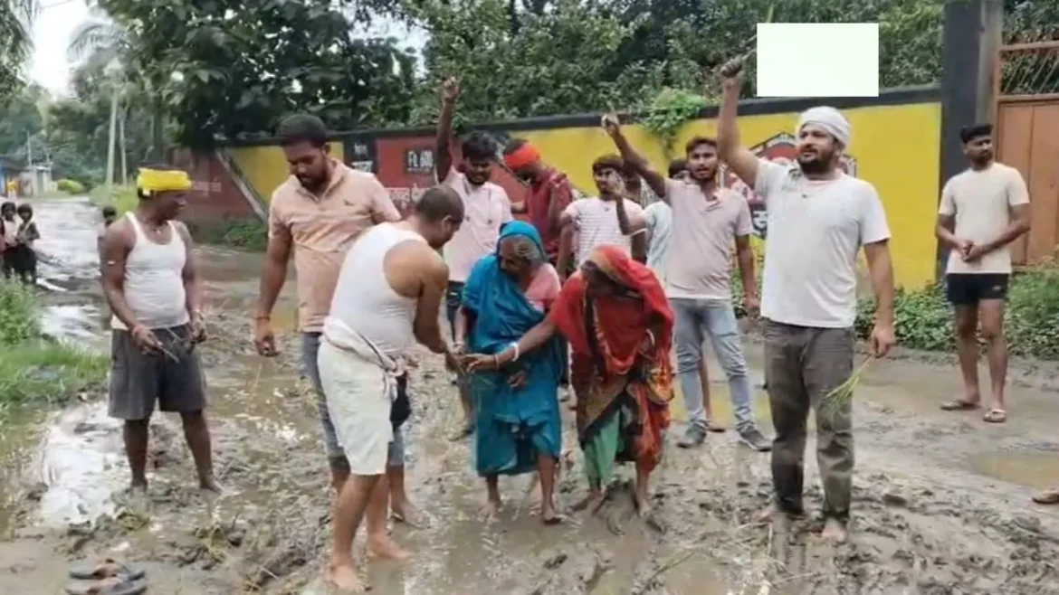 Bhagalpur Paddy On Road