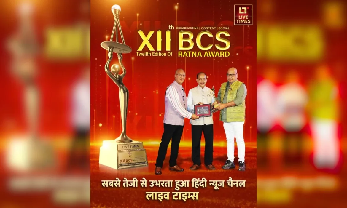 Live Times Honored with BCS Ratna Awards