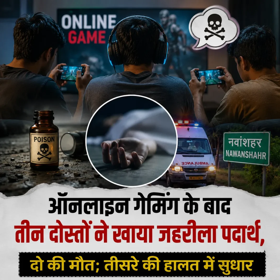 Three friends poisonous playing online game punjab two died