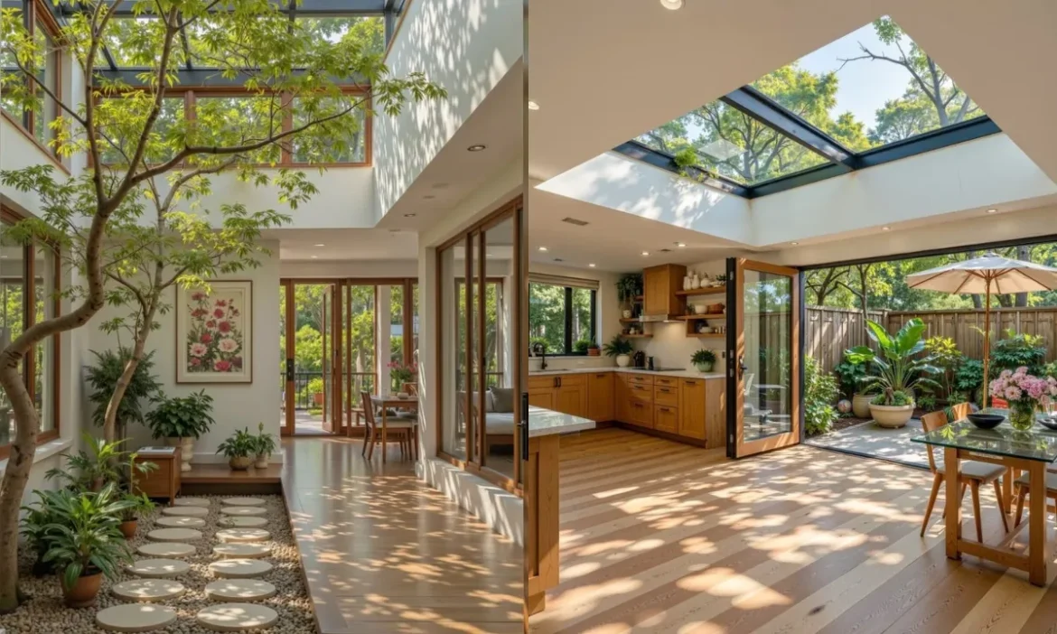 घर के बीच खुले आसमान का मजा, इन ओपन टू स्काई Interior Ideas से बदल जाएगा आपके आशियाने का पूरा लुक
