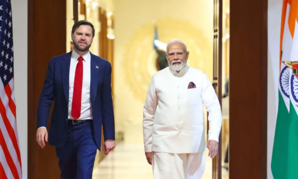 PM Modi and JD Vance