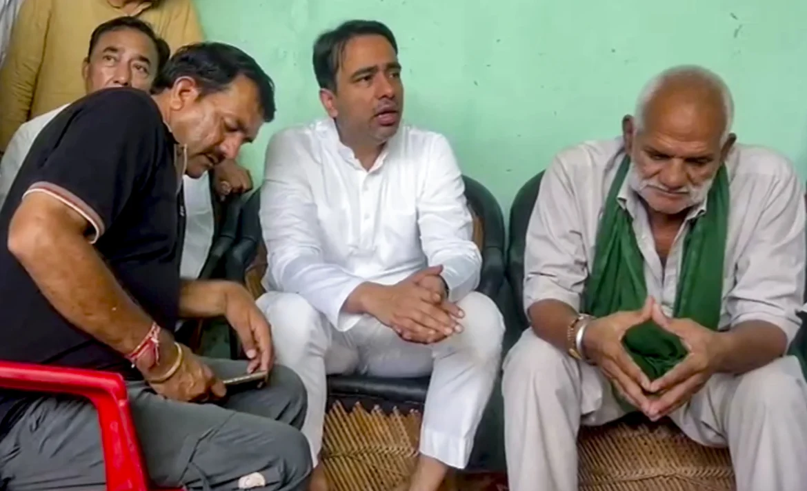 Jayant Chaudhary meets Ankit Balyan family