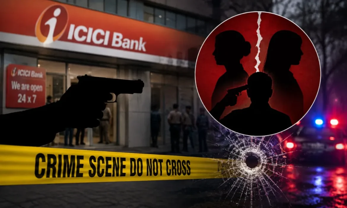 लखनऊ में ICICI बैंक के बाहर पत्नी को गोलियों से उड़ाया, फिर बहन की हत्या के बाद खुद को भी मारी गोली, तीन मौत से हड़कंप