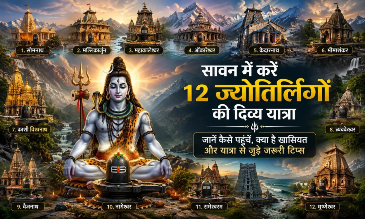 सावन में बनाएं 12 ज्योतिर्लिंगों के दर्शन का प्लान, जानें कैसे पहुंचें, क्या है हर धाम की खासियत और किन बातों का रखें ध्यान