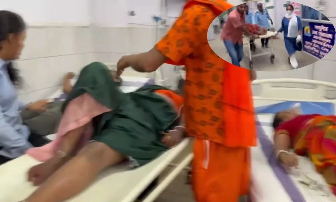 Bihar Lakhisarai Ashok Dham temple Stampede outside