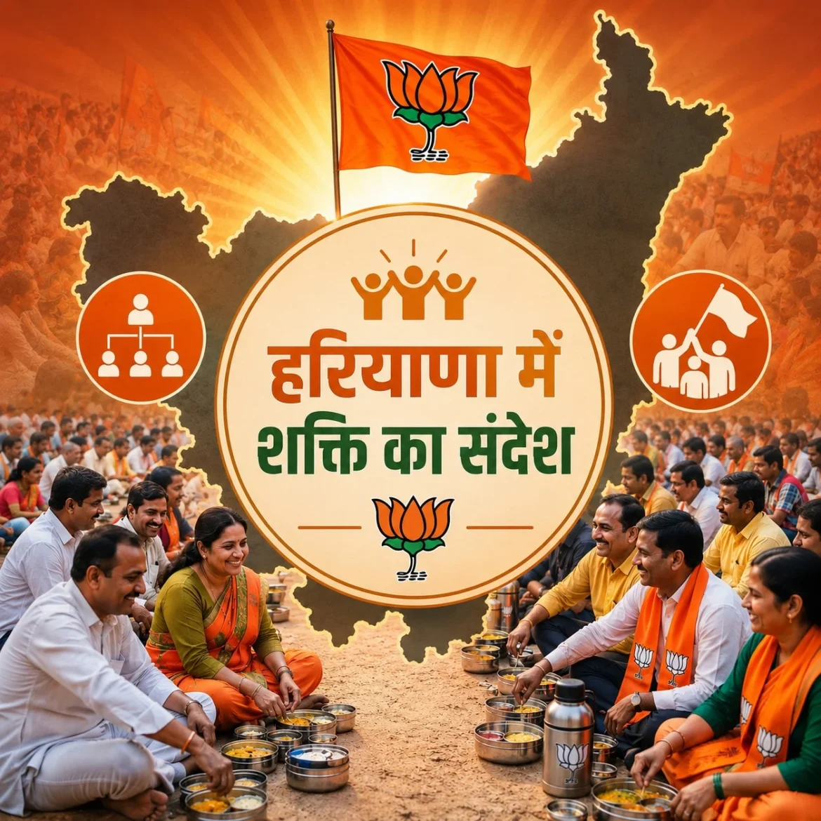 Haryana message organization strength resonate