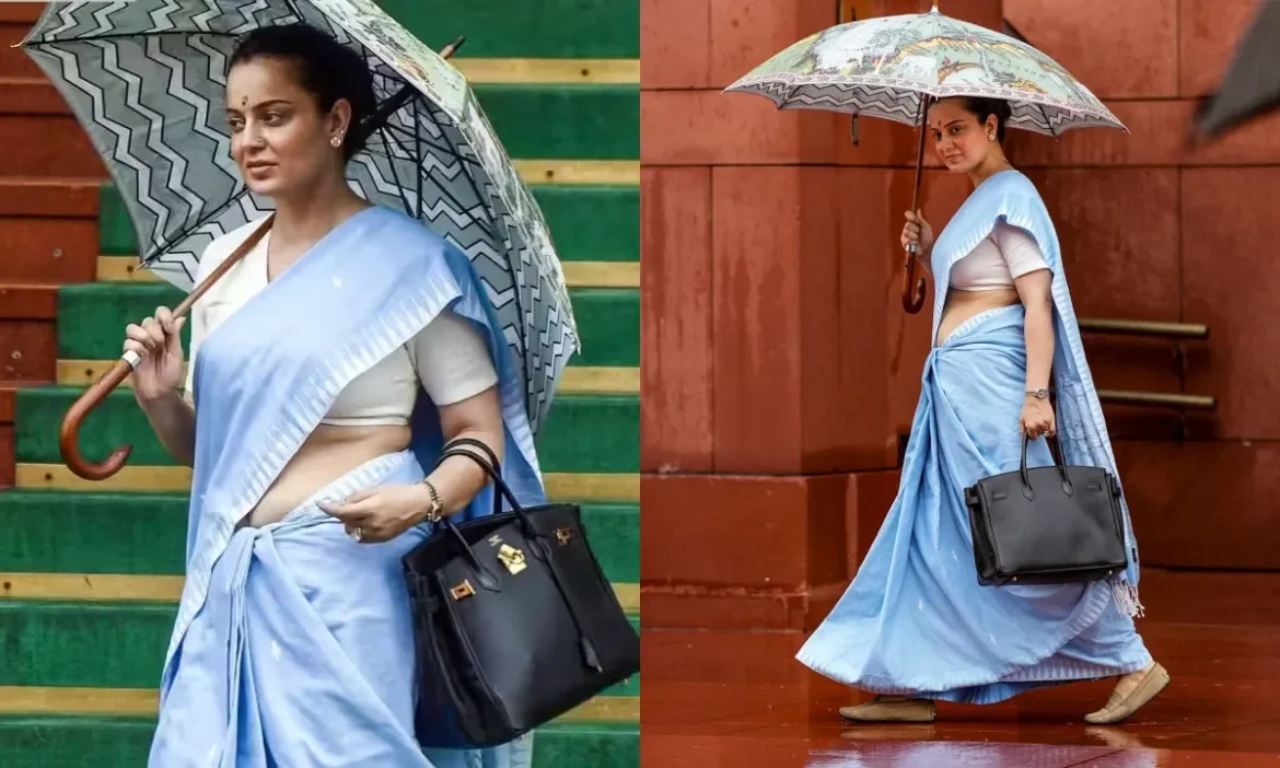 56 लाख की घड़ी और बैग! Kangana Ranaut का पार्लियामेंट लुक ने खींचा फैशन लवर्स का ध्यान
