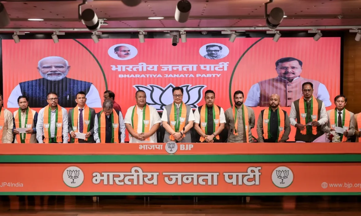मेघालय की राजनीति में आया भूचाल: 8 विधायकों ने पाला बदलकर थामा BJP का दामन, UDP को बड़ा झटका