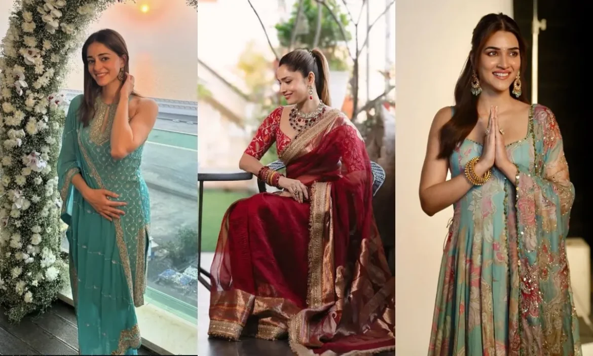 अनारकली से शॉर्ट कुर्ते तक, इन 5 Celebrity की तरह त्योहार पर दिखें सबसे खूबसूरत
