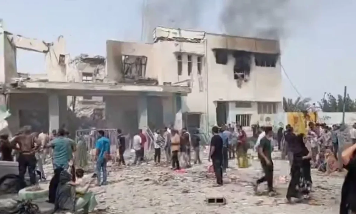 Families Iranian school US strike killed children