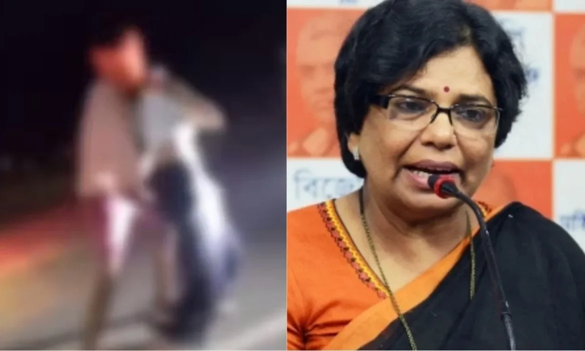 NCW action Jamui incident bad touch young woman