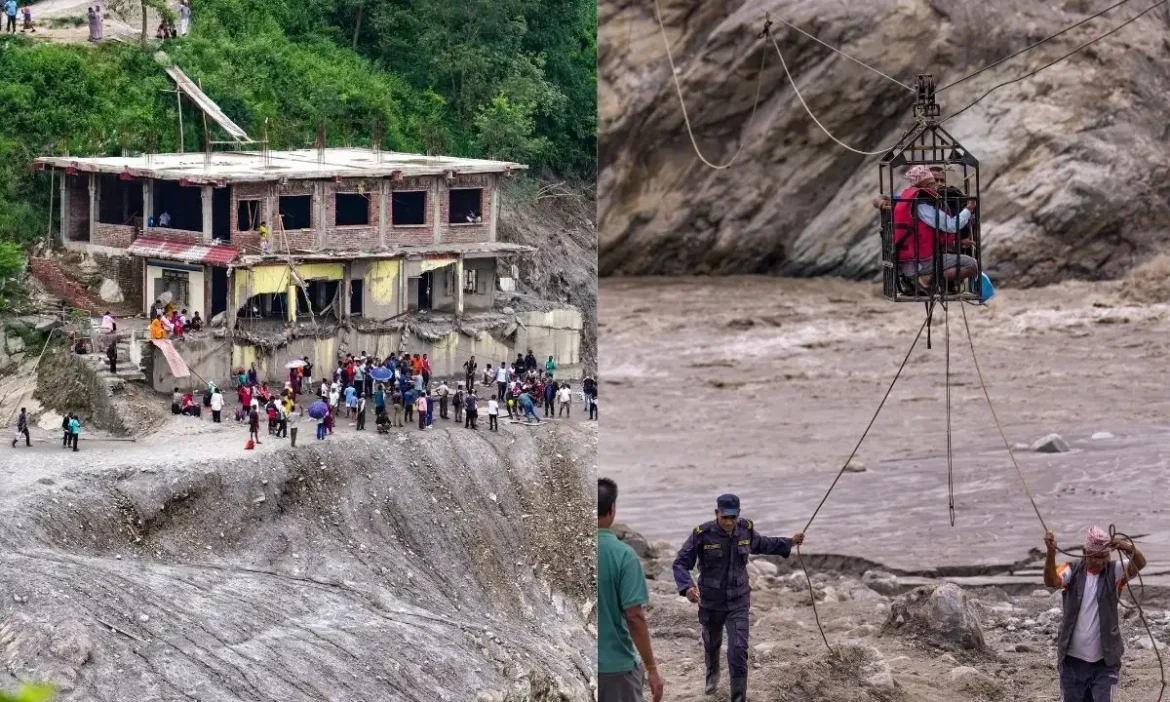 Nepal death toll floods rises 1295
