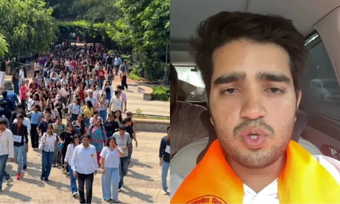 ABVP hoists flag DUSU elections
