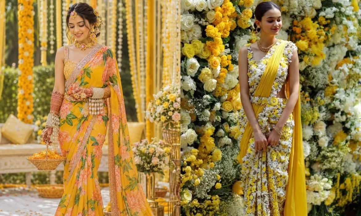 हल्दी से मेहंदी तक छा जाएगा आपका लुक, प्री-वेडिंग फंक्शन के लिए ये 7 साड़ियां हैं परफेक्ट