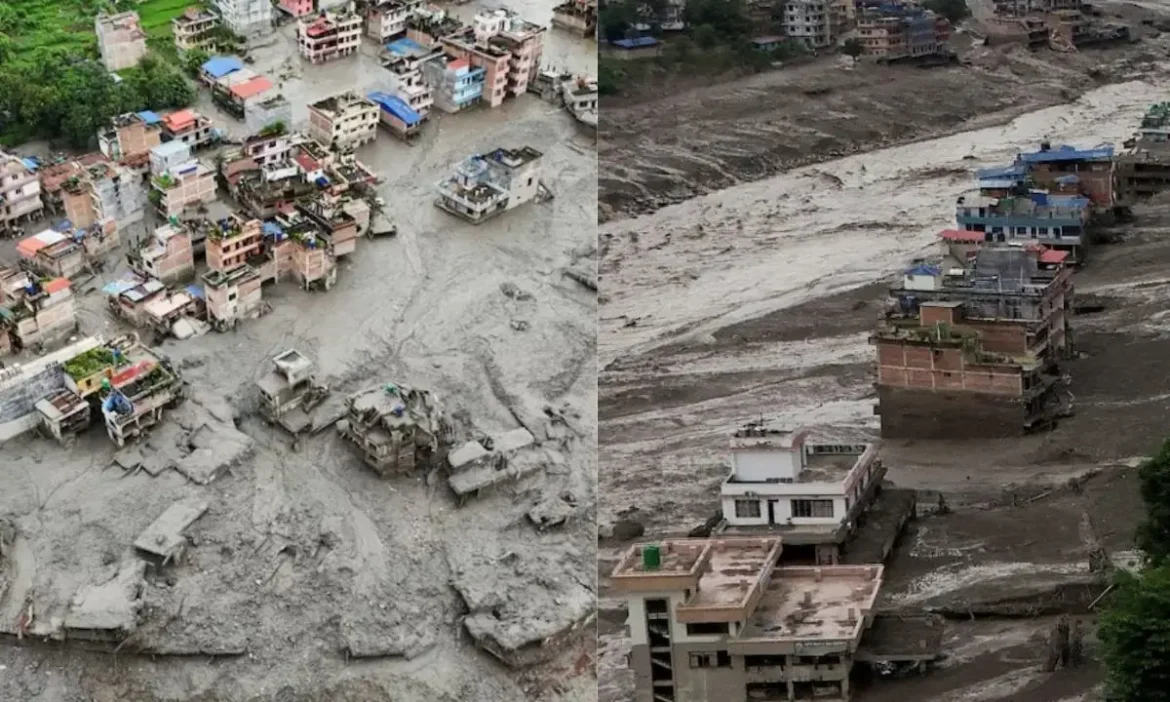 rivers of Nepal cross danger mark