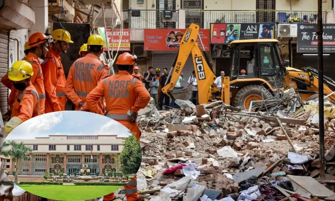 Delhi HC stance Satya Niketan building collapse