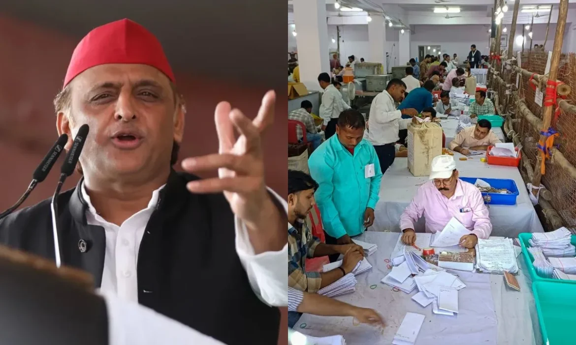 Akhilesh Yadav Gyanesh Kumar counting votes
