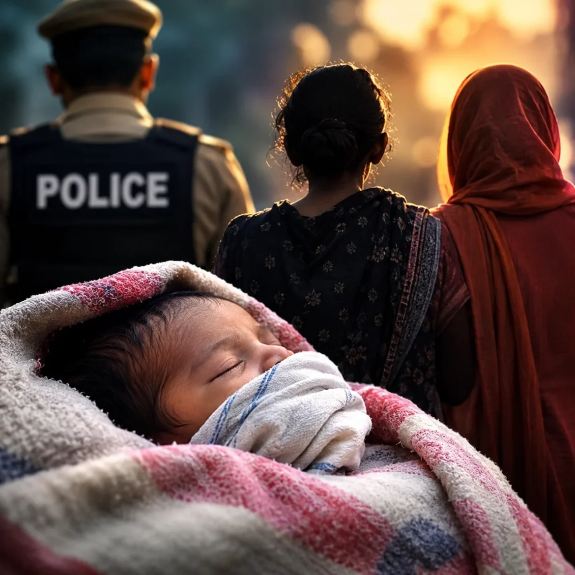 UP Balrampur Newborn cloth stuffed in mouth