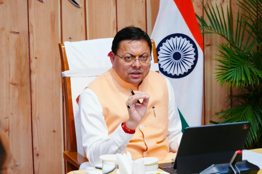 CM Dhami firm development law and order