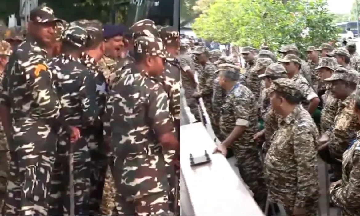 Security stepped up ahead CJP Lahra Do Tiranga march