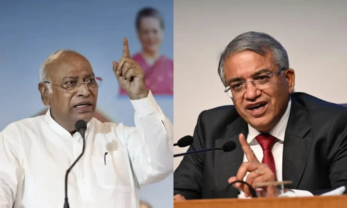 INDIA bloc leaders Kharge public impeachment against CEC