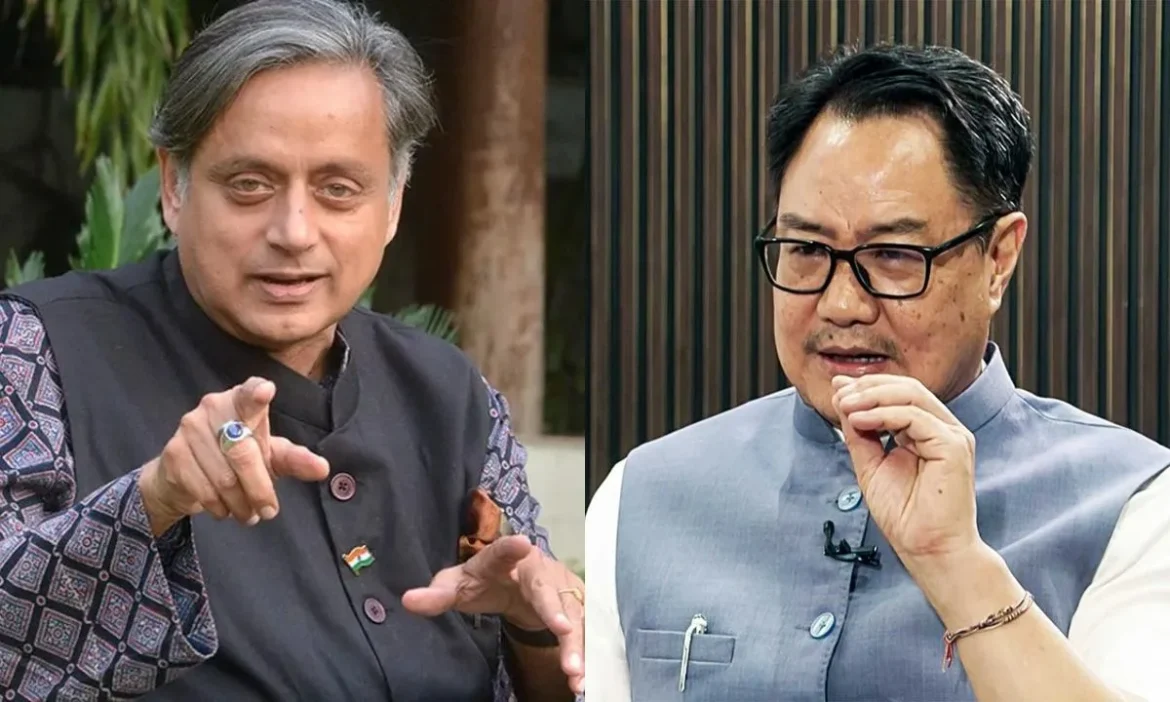 Kiren Rijiju Shashi Tharoor clash issue SIR